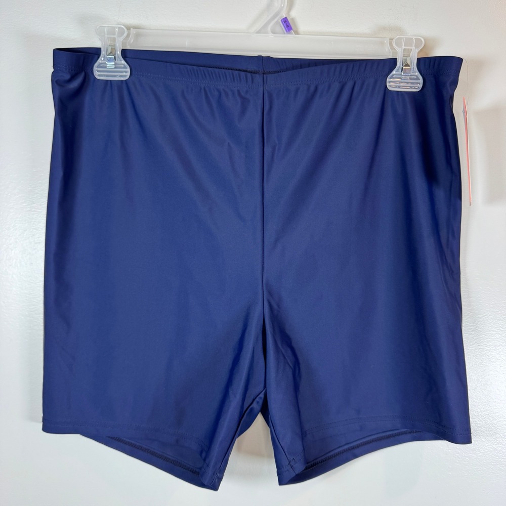 Swimsuits For All Navy Blue Swim Shorts Trunks Lycra Xtra Life Youth Size 20 NWT